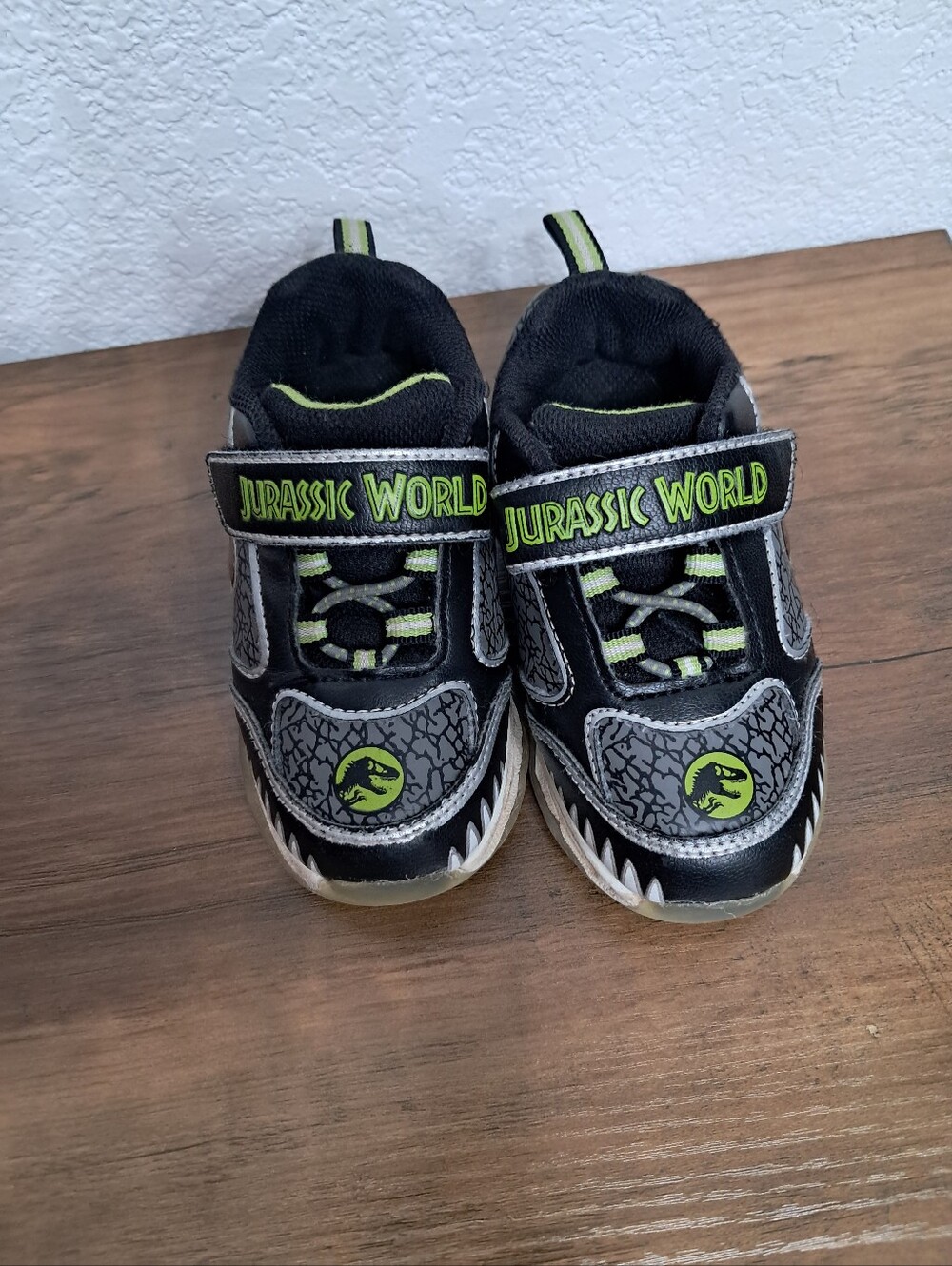 Universal Kids Black and Lime Jurassic World Sneakers